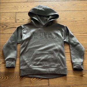 Gildan Kids Gray Hoodie lake Geneva Wisconsin